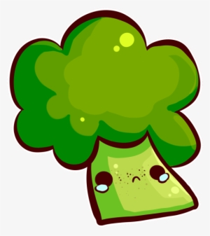 Sad Clipart Broccoli - Broccoli Drawing Png #3906693