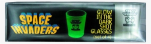 Space Invaders Glow-in-the-dark Shot Glass 4-pack #3907264