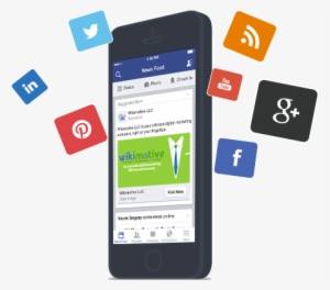 Social Iphone Illustration - Phone Social Network Png #3908170