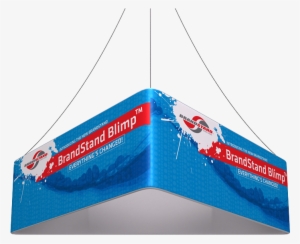 Larger Photo - 12ft X 24in Blimp Trio Hanging Tension Fabric Banners #3908249