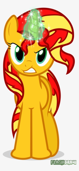 Sunset Shimmer Is Angry By Flash-draw - Sunset Shimmer Mad #3908396