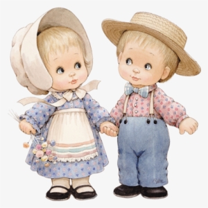 Couple In Hats Holding Hands - Happiness #3908456