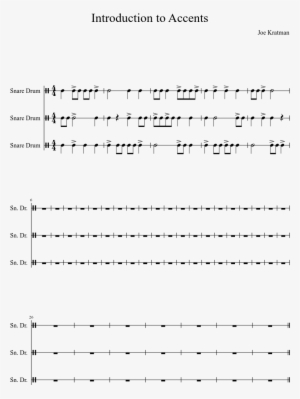 Introduction To Accents Sheet Music Composed By Joe - Document #3909459