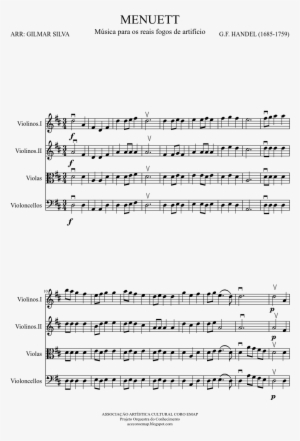 Menuett Sheet Music Composed By G - Something To Believe In Score #3909590