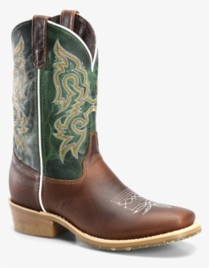 Double H® Men's 11" Brown/green Wide Square Toe Boots #3909965