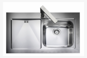 Mezzo Single Bowl Kitchen Sink - Kitchen Top View Png #3910320