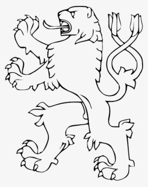 Czech Lion Png Clipart Lion Clip Art - Black And White Art Format Png #3912264