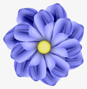 0 57f1c 2ca110bd Orig - Purple And Blue Cartoon Flowers #3912355