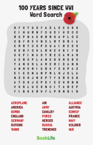 World War 1 Word Search By Booklife - Wild Cats Word Search #3912669