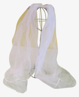 Satin Bound Bridal Veil - Cowboy Boot #3912720