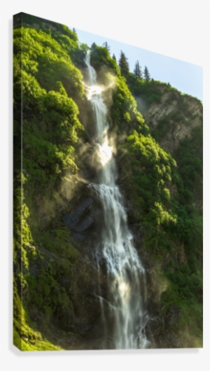 Sun Rays Flow Through The Mist Of Bridal Veil Falls, #3912963