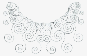 S4998topaz- Topaz Fleur De Lis, Designer Looks, Symbols, - Scoop Neck #3914050