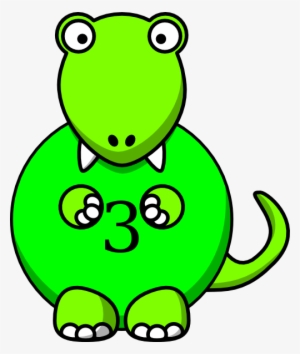 How To Set Use Green Dinosaur Clipart - T Rex Cartoon #3914582