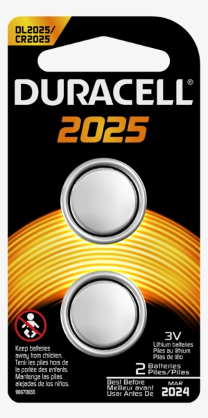 Duracell Batteries, Lithium, 2025 - 2 Batteries #3914716