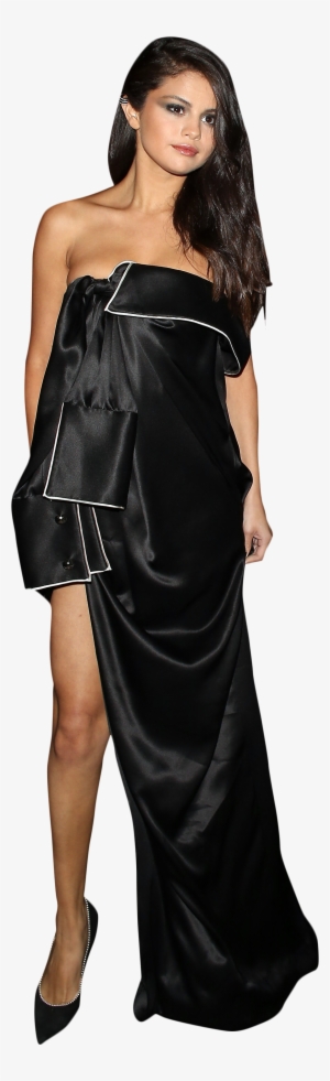 Selena Gomez Black Dress Png Image - Dress #3915003