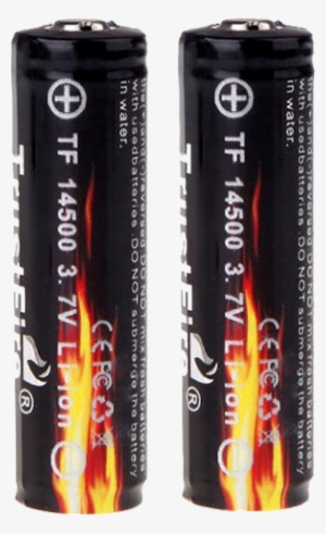 电池duracell Png Transparent Png Sticker - Trustfire 2pcs 14500 3.7v 900mah Li-ion Battery With #3915035
