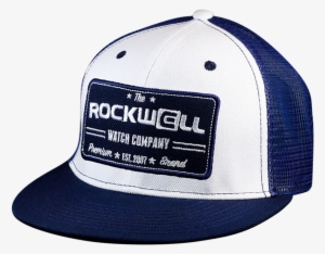 Snapback Trucker Hat Watch Co White/navy - Rockwell Watches #3915083