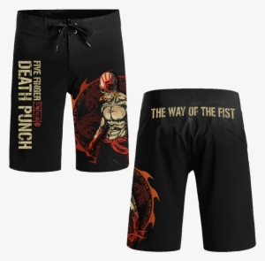 The Way Of The Fist Board Shorts - Five Finger Death Punch Shorts #3915744