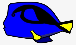 Blue Tang 2 Clip Art - Blue Tang Clip Art #3915748