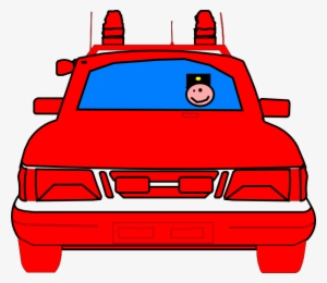Police Car Clip Art - Red Police Car Clipart #3915830