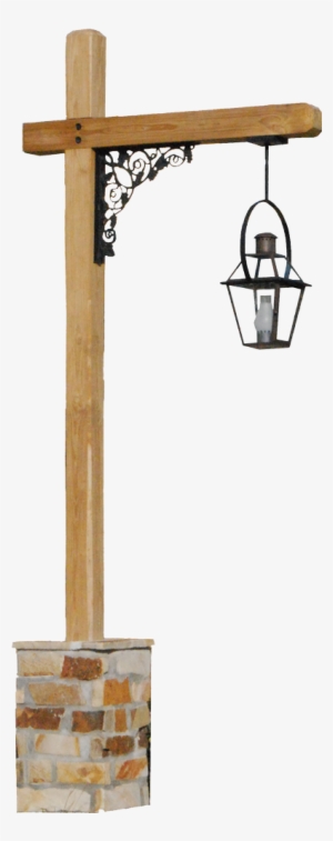 Wooden Post Png Download - Wooden Street Light Png #3915874