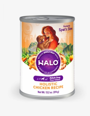 Halo Holistic Adult Chicken Recipe Canned Dog Food #3916007