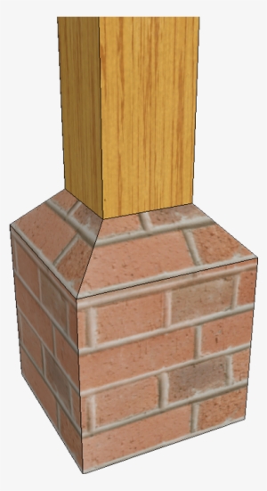 Brick Pier For Standard Post #3916347 Brick Pier For Standard Post #3916347