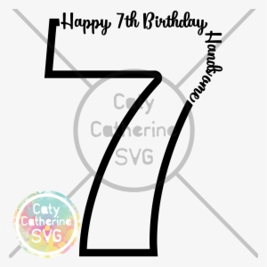 Banner Transparent Seven Years Old - Birthday #3916883