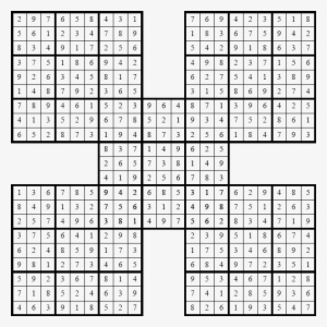 Samurai Sudoku Loesung - Sudoku Samurai Killer #3917049