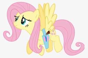 Fluttershy With - Cartoon #3917322