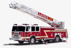 Manueverable And Capable - Fire Truck Aerial Ladder #3917348