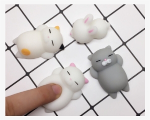 White Cat Pink Cat Three Cat Gray Cat Lucky Cat Pussy - Baby Toys #3917410
