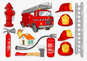 Firefighter Clipart Fire Engine - Fire Truck Siren Cartoon #3918008