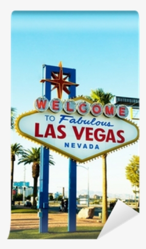 Famous Las Vegas Sign On Bright Sunny Day Wall Mural - Welcome To Las Vegas #3918315