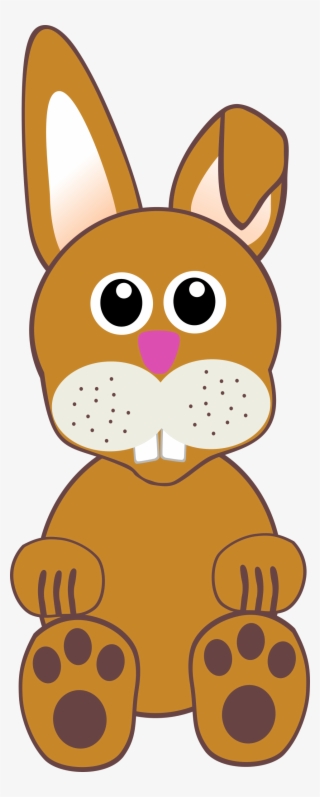 Funny Baby Bunny Sitting Png Clip Arts - Cartoon Rabbit Face #3918341