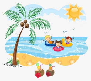 This Picture Shows The Sunny Day - Summer Beach Clip Art #3918821