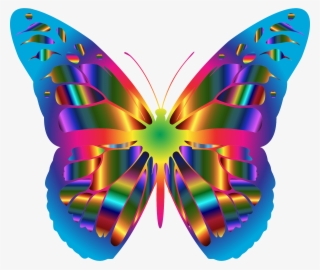 Monarch Butterfly Png - Iridescent Monarch Butterfly 15 Long Sleeve Tees #3919072