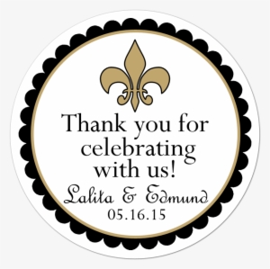 Fleur De Lis Personalized Sticker - Sticker #3919225