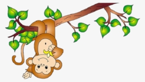 Pajama Time Story Hour - Monkey On Vine Clipart #3919295