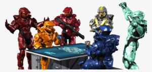 Rvb Crew Playing Halo Wars 2 Blitz On A Board By Monkeyrebel117 - Halo Wars 2 Png #3919660