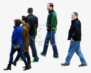 Five People Walking In The Street - Standing #3920095