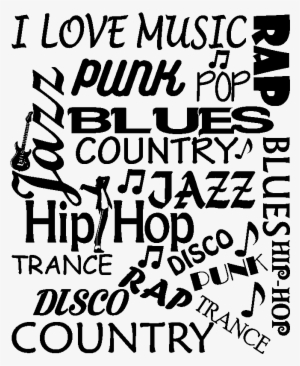 Sticker Citation Musique I Love Music Punk Rap Pop - New Metro Hotel Semarang #3920133