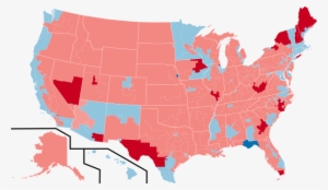 Deep Red Of The Us Mexico Border, As Well As Iowa, - Trump Electoral Map #3920558