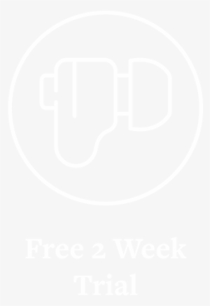Free 2 Week Trial Circle Icon White Outline With Text - Johns Hopkins Logo White #3920711