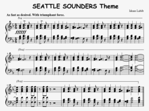 Seattle Sounders Theme Sheet Music Composed By Idean - Sheet Music #3920880