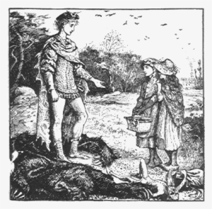 Blue Fairy Book Snow White And Rose Red 3 - Snow White And Rose Red Bear #3921311