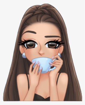 Arimoji Tea Hot Cute Hotchocolate Cup Teacup White - Ariana Grande Emoji Png #3922670