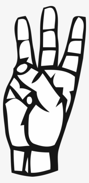 American Sign Language Letter Alphabet - Letter W In Sign Language #3922759