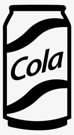 Cola Can Vector - Coke Can Black And White #3922910
