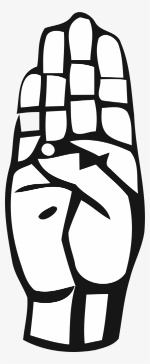Sign Language - Sign Language B Clipart #3922962